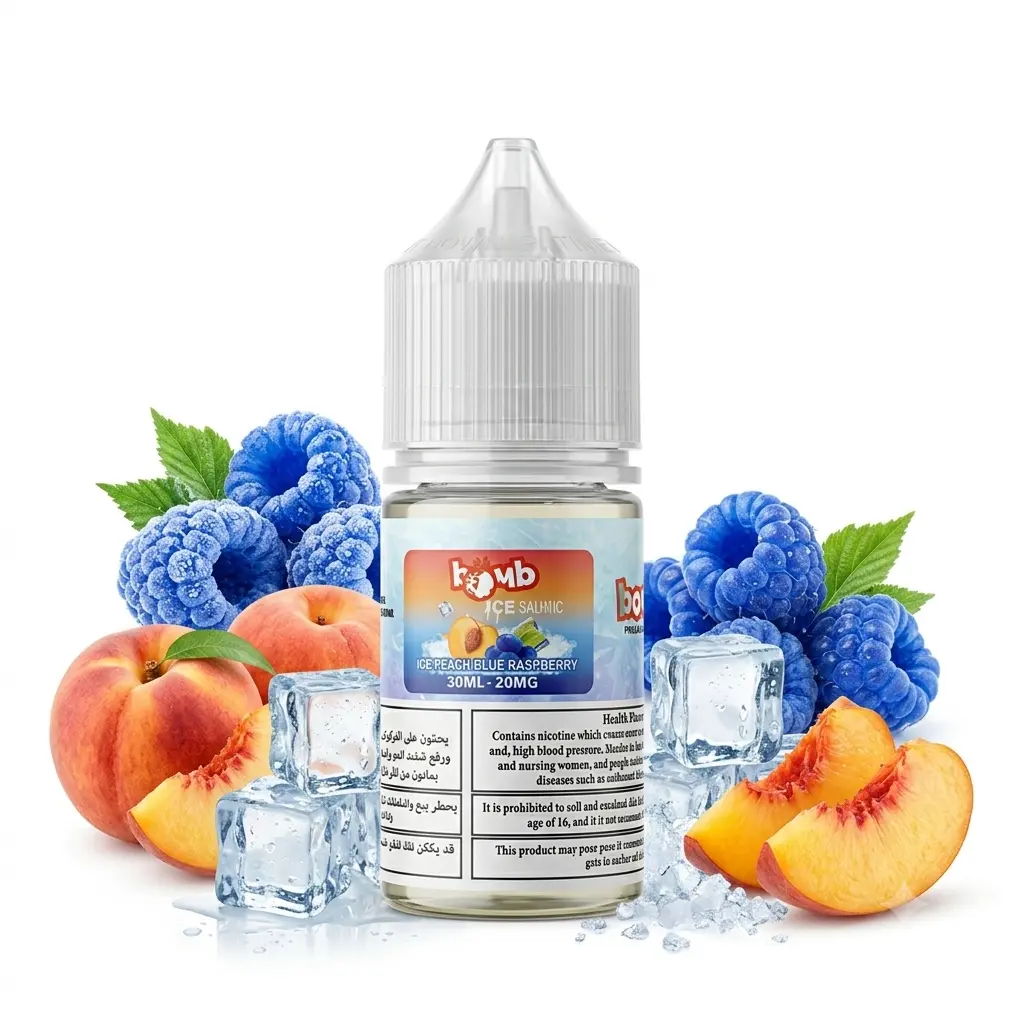 Bomb Peach Blue Raspberry Ice